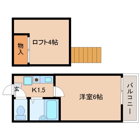 安倍川駅 徒歩12分 1階の物件間取画像